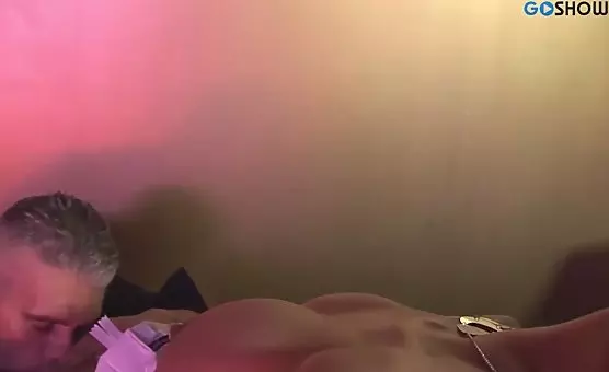 Brunette and Blonde Take Turns on His Cock